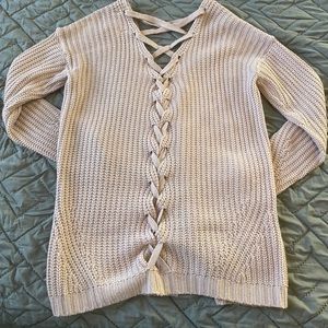 Braid back cardigan
